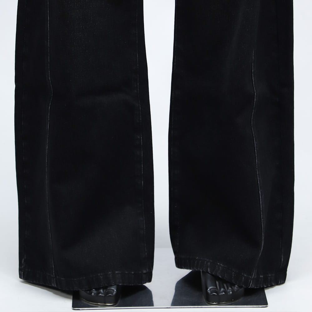 Barrel Jeans –Black Light Grey Wash (Preorder)