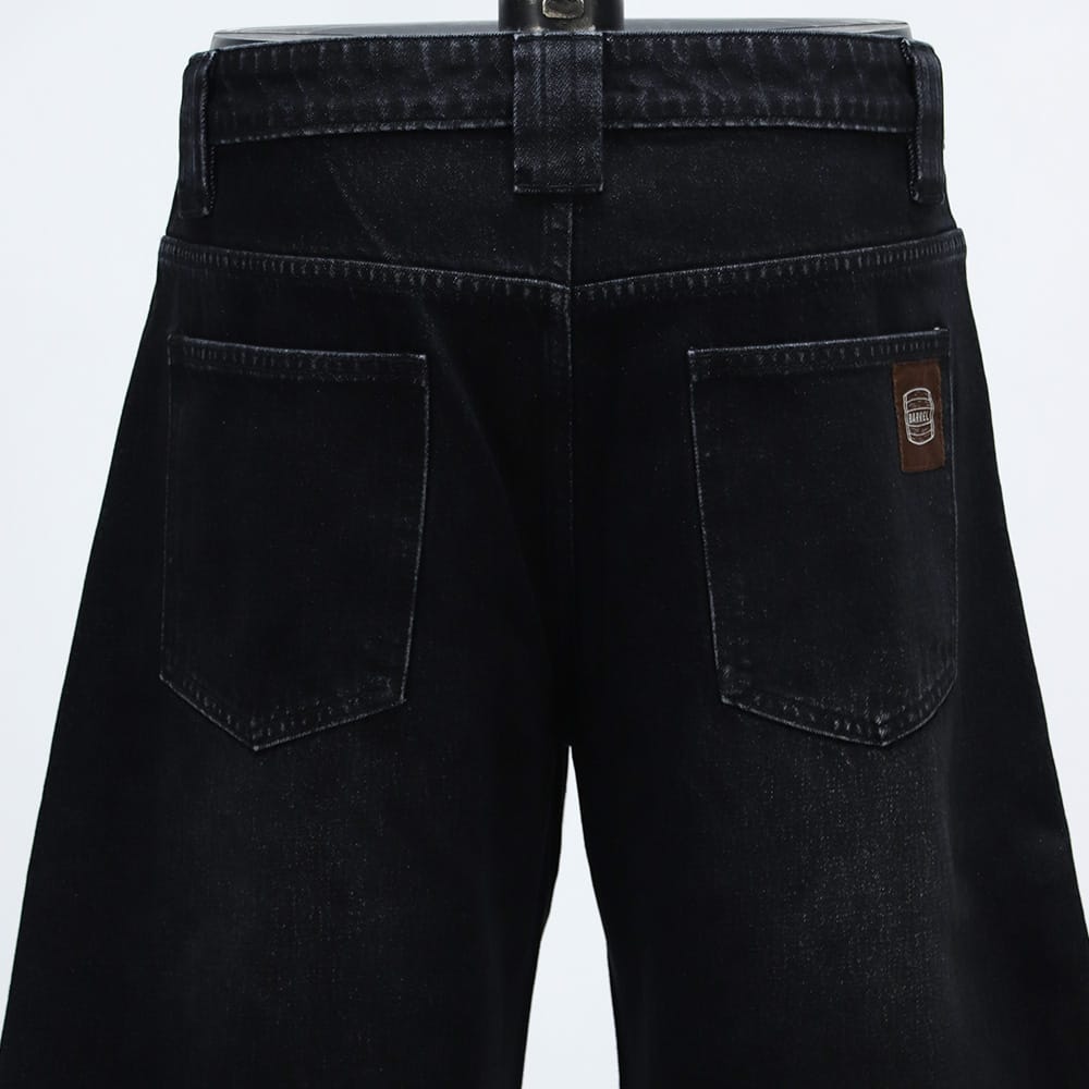 Barrel Jeans –Black Light Grey Wash (Preorder)